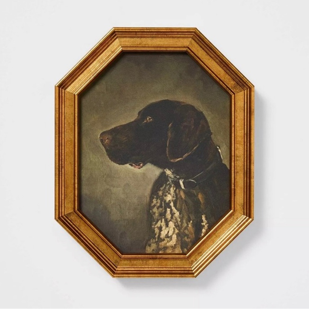 8"x10" Pointer Dog Portrait Framed Art - Threshold Studio McGee
